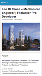 Mobile Screenshot of leodicroce.com